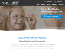 Tablet Screenshot of eyemedicsonline.com